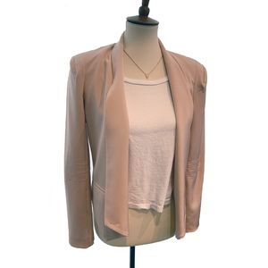 Blush Rebecca Minkoff Silk Becky Jacket Size 6